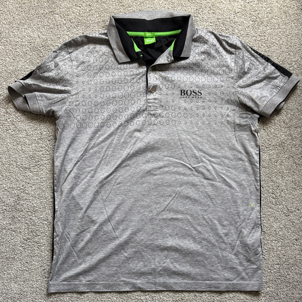 Hugo Boss Light Gray Polo Shirt for Men